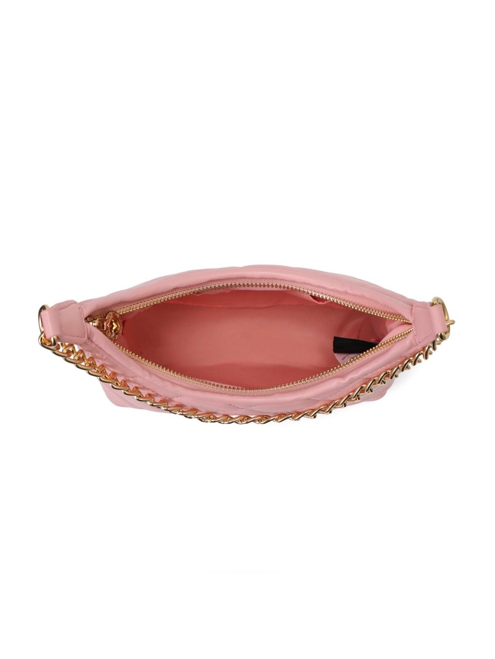 Valentino Orlandi Valencia Quilted Shoulder Bag with Gold Chain in pink NWT - Picture 2 of 3